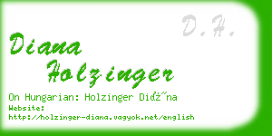 diana holzinger business card